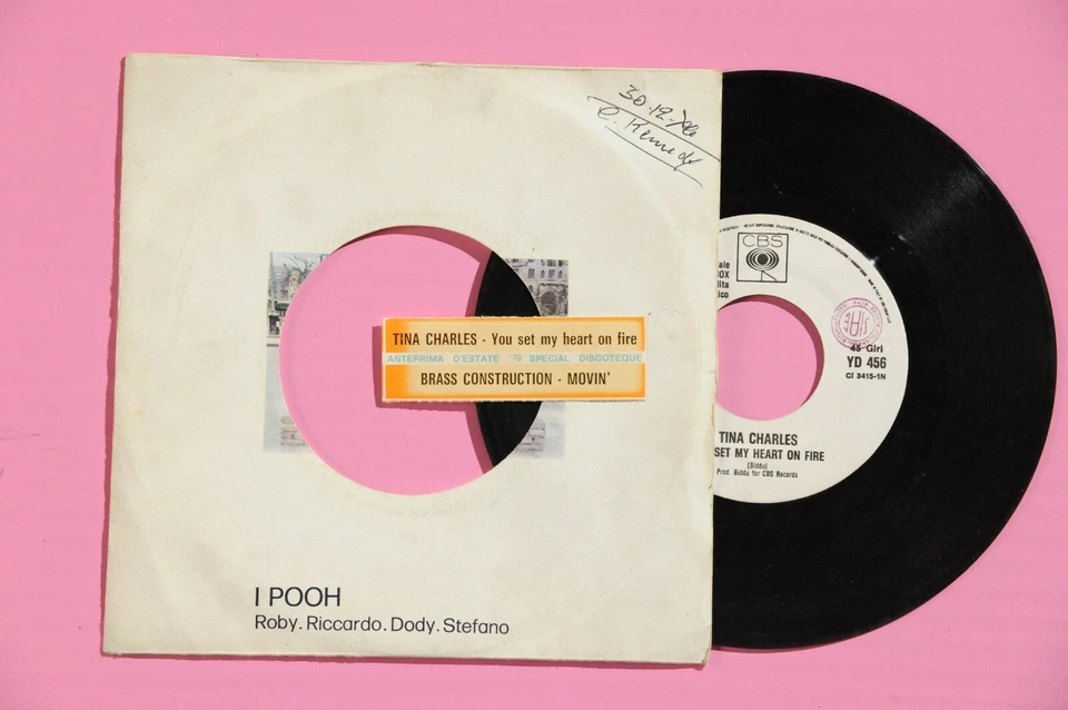 " You Set My Heart On Fire / Movin 7"" 45 Promo Juke Box Strip " - Bild 1 von 1