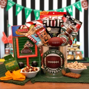 It's Football Time Gift Pail- gift for a man - Picture 1 of 1