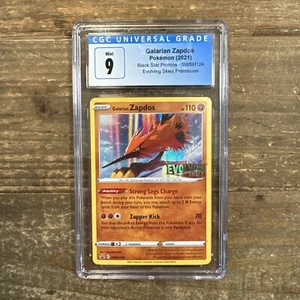 2021 Pokemon Galarian Zapdos English Black Star Promos CGC 9 SWSH124 - Picture 1 of 3
