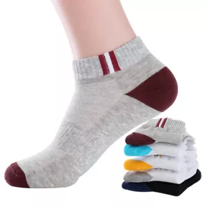 10 Paia Calzini Uomo 5 Colori Termici Casual Morbido Cotone Calzino Sportivo Hi-Q Taglio Basso - Foto 1 di 11