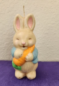 AVON Vintage anni '80 Coniglio Candela Coniglio Carota Primavera Decorazione Pasqua NOS - Foto 1 di 5