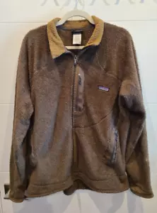 Giacca Patagonia Uomo XL Marrone Pile Mars R2 Regolatore Militare Coyote Zip - Foto 1 di 9