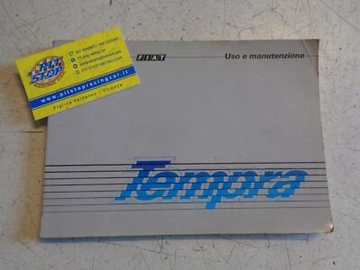 LIBRETTO USO E MANUTENZIONE FIAT TEMPRA - ORIGINALE  - Immagine 1 di 2