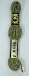 DMC Tapestry Wool, 8m SKEIN, Colour 7392 MEDIUM GREY GREEN, Laine Colbert Wool - Picture 1 of 1