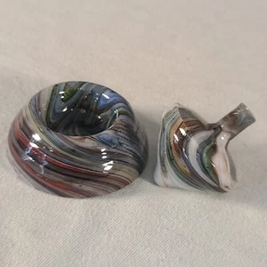 ANDY DAVIS, Glaskunst Kreisel & Sockel, Jabo Joker Run (?), #359R - Bild 1 von 9