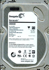 ST3000DM001, 1CH166-300,  CC43,   TK,  Z1F1  SEAGATE  3TB   - Picture 1 of 1
