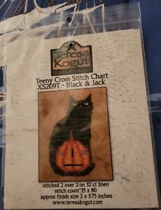 Teresa Kogut Creative Whims Teeny Cross Stitch Chart Black & Jack