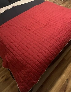 Pottery Barn Kids Reversible Quilt - Full/Queen - Gray/Red - Picture 1 of 11