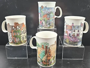 Set 4 pezzi tazze Dunoon Cottages varietà villaggio casa bevanda tazza caffè Scozia lotto - Foto 1 di 24