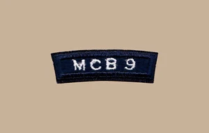 US Navy Seabees MCB-9 Mobile Construction Battalion UIM Rocker Tab (01-08) - Bild 1 von 1