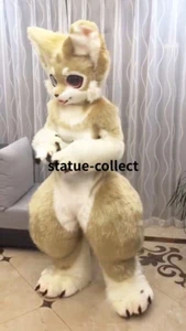 lovely Fur Husky Dog Fox Mascot Costume Fursuit Halloween Suit Cosplay - Picture 1 of 1