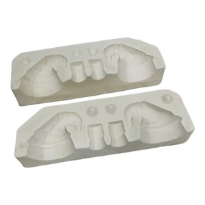 Riverview Molds Inc Cornucopia Candle Holders Ceramic Slip Casting Mold 1986 - Picture 1 of 6