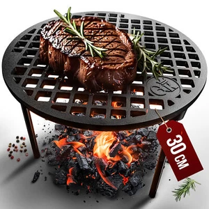 Gusskönig Gusseisen Grillrost (Susani Grilling Grate) mit Beinen Ø30 cm - Grillr - Bild 1 von 5
