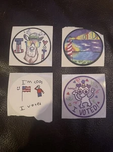 Pegatinas de votación de Michigan 2024 - Lote de 4 - Imagen 1 de 1