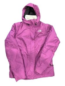 The North Face Hyvent Coat Full Zip Hooded Purple Lined Jacket Womens Small - Picture 1 of 5