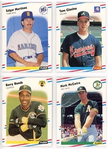 1988 Fleer Baseball Complete Set 1-660 (Edgar Martinez, Tom Glavine RC) NM/MT - Picture 1 of 1