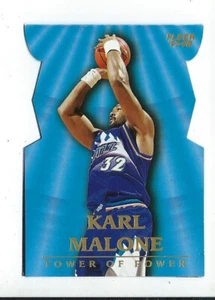 KARL MALONE 1997-98 Fleer *Die Cut *Jazz HOF (Unique Fold-Out Card) *High Grade - Picture 1 of 3