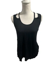 Mossimo Cut Out Black Tank Top Size Small - Picture 1 of 3