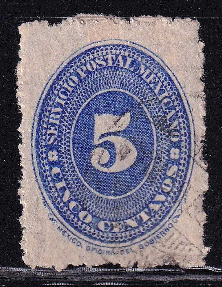 ucx28 México 1890 design numérico Sc#216 - Imagem 1 de 1