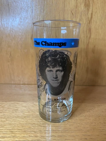 Dairy Queen RC Cola Portland Trail Blazers Glass  Bill Walton 1977 The Champs Cover