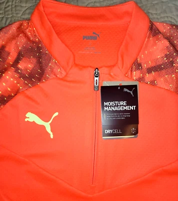 NEW PUMA, MENS SIZE LARGE, FINAL WC 1/4-ZIP PULLOVER SOCCER⚽️JACKET, MSRP $55.00 - Image 1 of 4