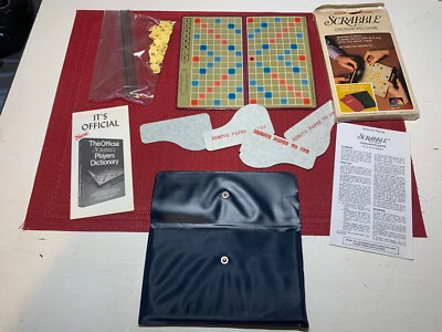 Vintage Scrabble Travel Crossword Game Pocket Edition 1978 #27 Original Box - Image 1 of 4