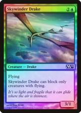 Skywinder Drake FOIL Magic 2012 / M12 NM Blue Common MAGIC MTG CARD ABUGames