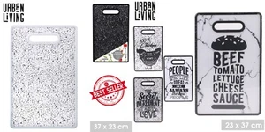 GROSSES PROFI SCHNEIDEBRETT KUNSTSTOFF MARMOR-DESIGN SCHWARZ-WEISS KÜCHENBRETT ! - Bild 1 von 12