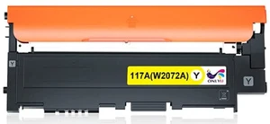 Compatible HP 117A toner yellow jaune W2072A HT117Y hp 150 178 179 - Photo 1/5