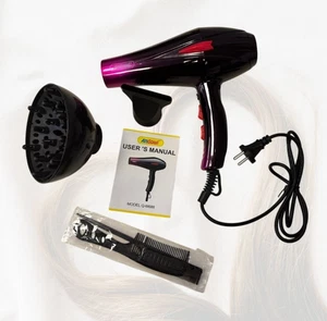 Asciugacapelli Ionico 1600W Asciugacapelli professionale Con Raccolta Dell’aria - Foto 1 di 6