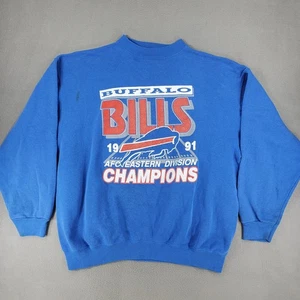 Trench Buffalo Bills 1991 AFC Champs Super Bowl XXVI Sweatshirt XL USA Crew Neck - Bild 1 von 8