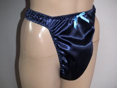 SISSY SATIN DOUBLE DEVANT ET SOUFFLET CULOTTE DISCRÈTE ROBE CROISÉE PRIDE 28-44 - Photo 1/4