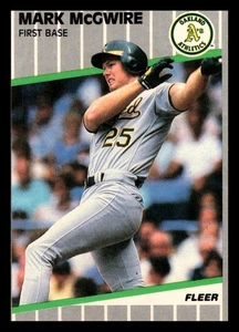 1989 Fleer #17 Mark McGwire - Bild 1 von 2