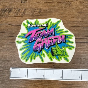 KAWASAKI TEAM GREEN Vintage Motocross Enduro STICKER KX125 KX250 KDX200 KDX250 - Picture 1 of 2
