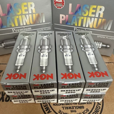 8 pc NGK 2890 BKR5EKUP Laser Platinum Spark Plugs for RC12PEPB PK16TT IK16TT ka - Image 1 of 3