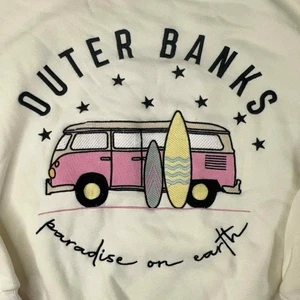 Altar'd State Outer Banks Embroidered Crewneck Women's Small Paradise On Earth - Picture 1 of 11