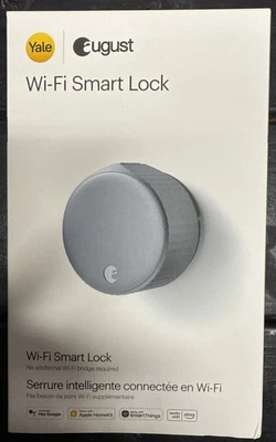 August Wi-Fi Smart Lock (Plateado) AUG-SL05-M01-S01 - Modelo ASL-05 NUEVO EN CAJA Foto 1 de 4