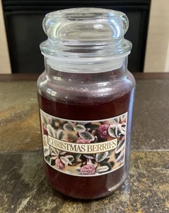Yankee Candle Christmas Berries RETIRED & RARE Jar/Candle 22 oz - Bild 1 von 3
