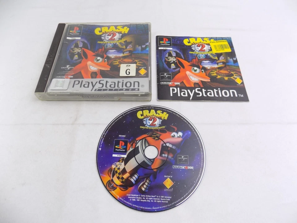 Mint Disc Playstation 1 Ps1 Crash Bandicoot 2 Cortex Strikes Back - PAL - Inc... - Image 1 of 1