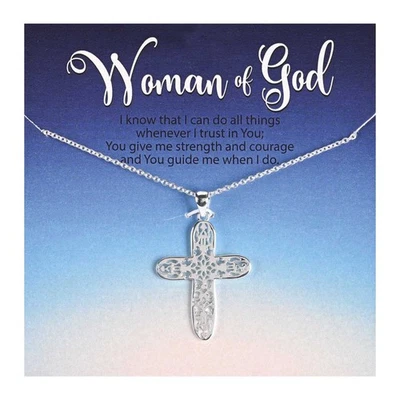 Ожерелье открытый карнавальный крест серебряная пластина - Изображение 1 из 4