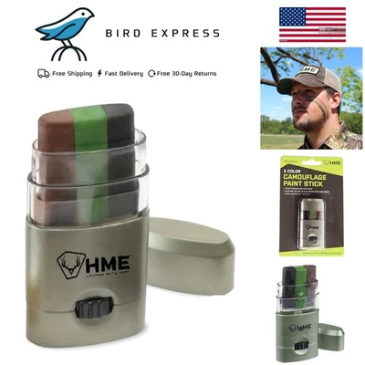 3 Color Camouflage Face Paint Stick Long Lasting Mess-Free Outdoor Hunting - Image 1 of 4