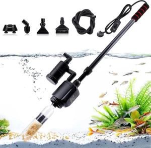 Kit Limpiador de Grava Eléctrico para Acuario, Cambiador de Agua Aspirador 6 en 1, 20W AQ038 - Imagen 1 de 15