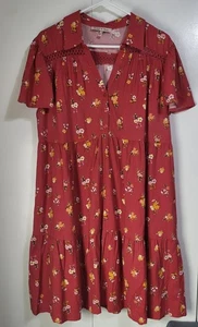 HARLOW & ROSE Stufenkleid Blumen fließend Damen Gr. LG Country Prairie - Bild 1 von 9