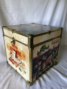 Nintendo Super Mario 3 & Zelda Holzbox Spielzeugkiste Aufbewahrung - RAR 80er Vintage - Bild 1 von 15