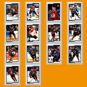 Colorado Avalanche Lot 14 Hockey Cards Score Patrick Roy NM Hockey NHL - Picture 1 of 16