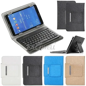 Universal PU Wireless Keyboard Folio Case Cover Kickstand For 9.7"~10.1" Tablet - Picture 1 of 16