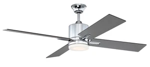 Chrome 52"Ceiling Fan from the Teana Collection - Picture 1 of 3