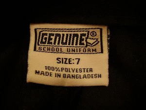 New Girls SZ 7 Box Pleated Skirt Navy Blue Genuine School Uniform gsu053 - Picture 1 of 3