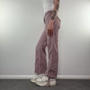Y2K vintage mid rise baggy cargo trousers with belt - Picture 1 of 4