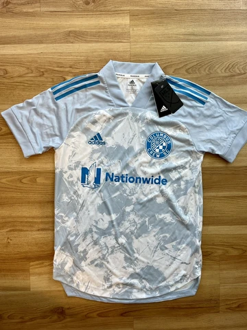 Adidas Columbus Crew Prime Blue Soccer Jersey Men’s Small Nationwide Cover